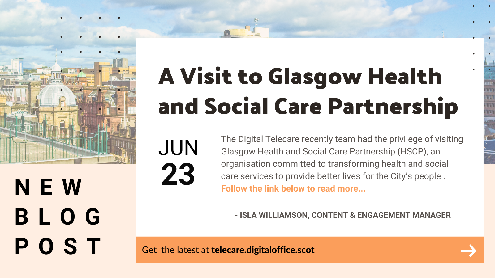 Blog: A Visit to Glasgow Health and Social Care Partnership