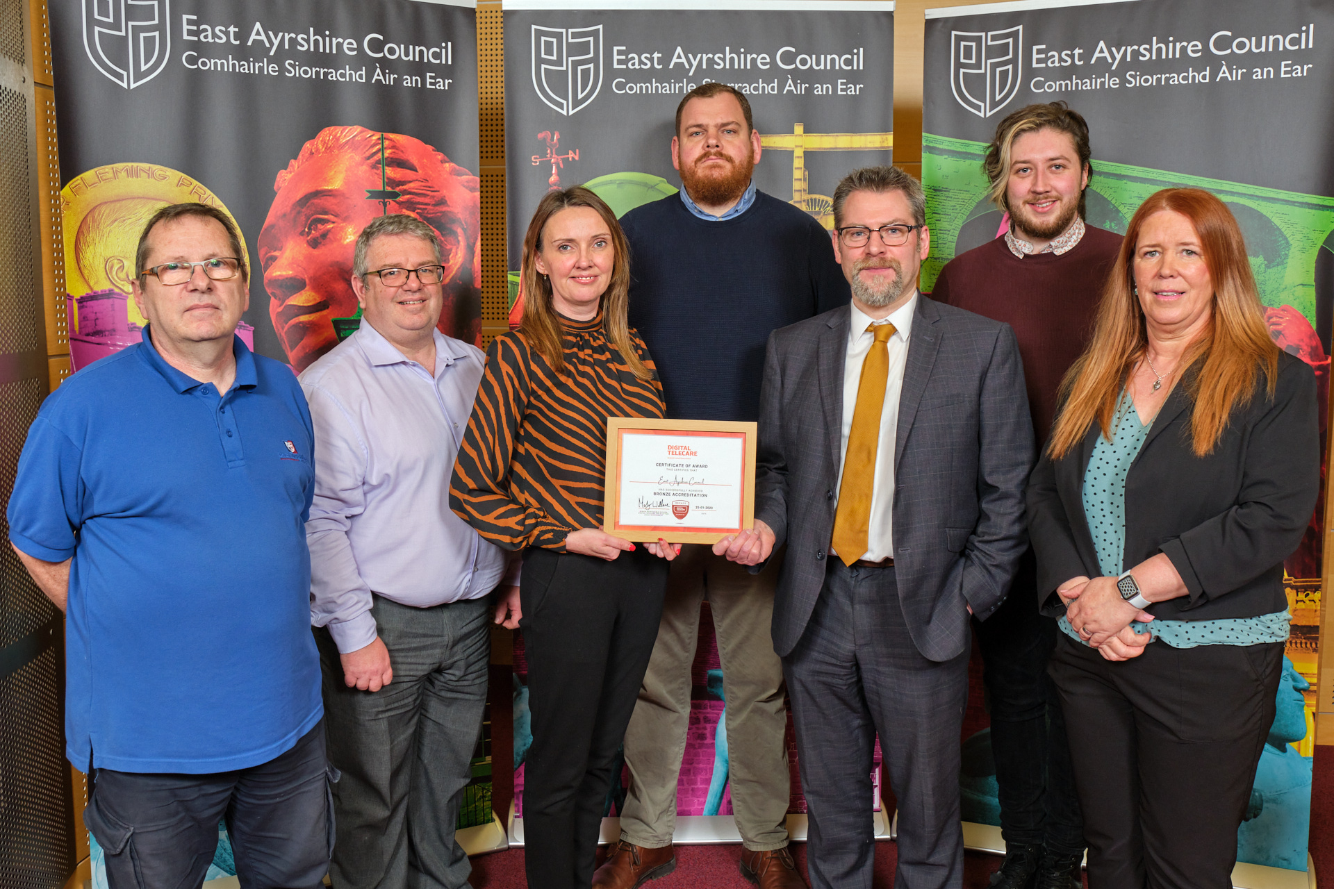 East Ayrshire Council Awarded Bronze Digital Telecare Implementation Award